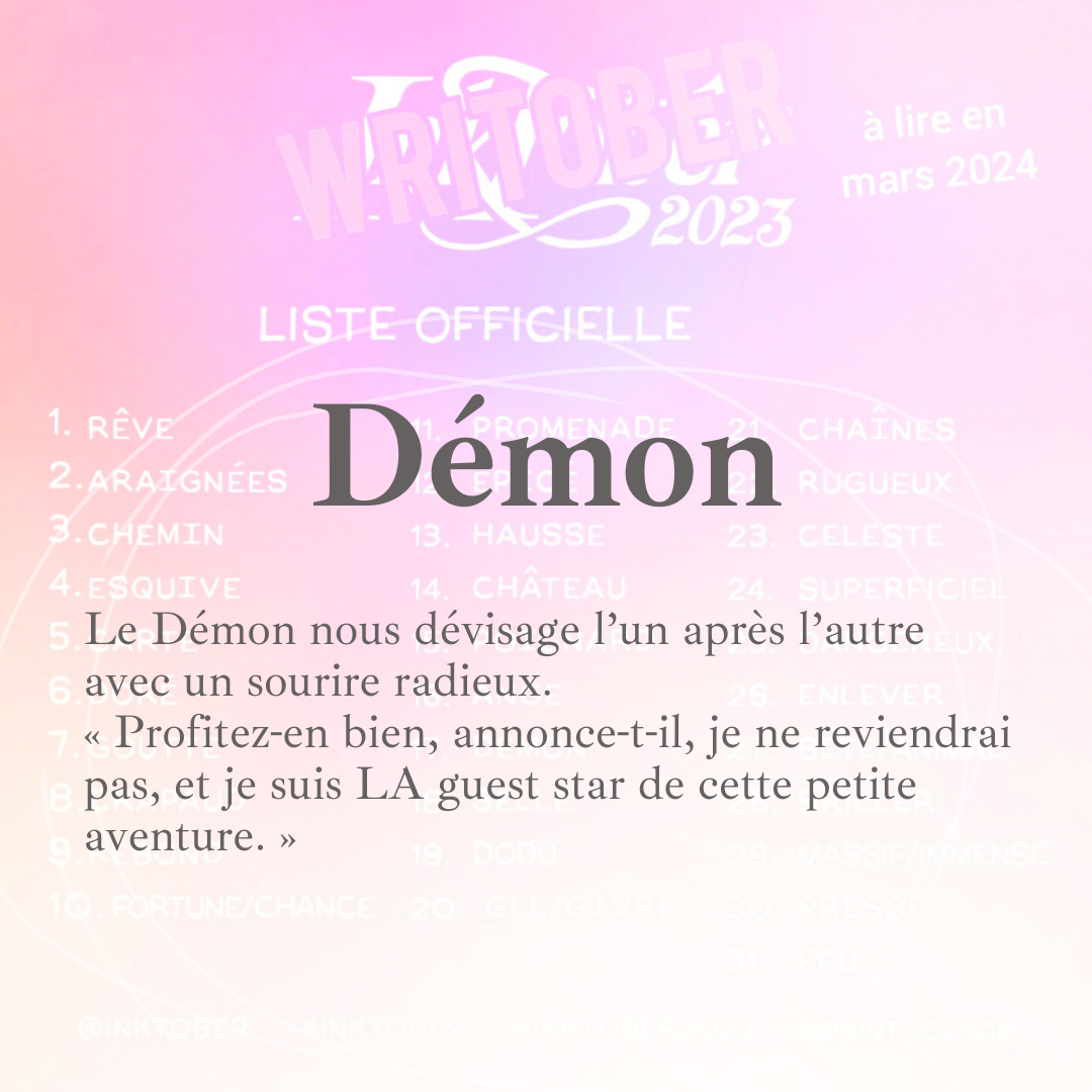Démon #17 – Writober 2023